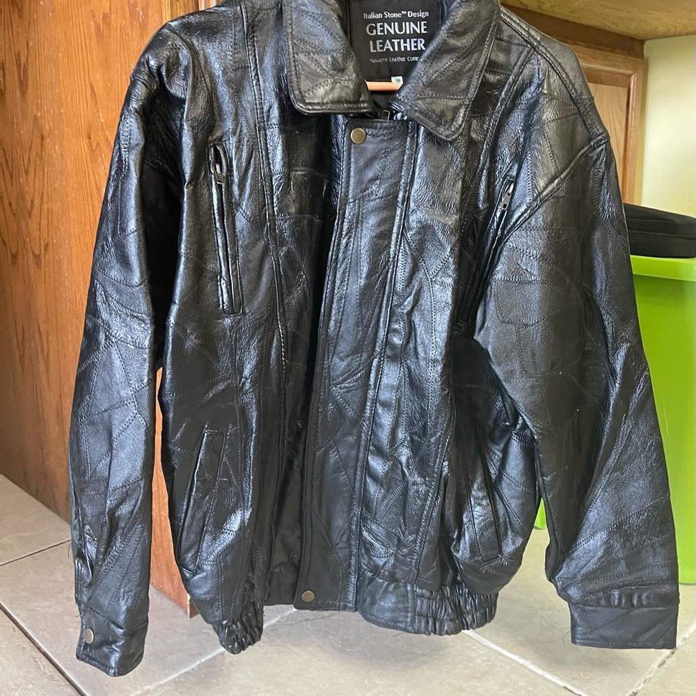 Italian Stone Design Genuine Leather Navarre Leather size M